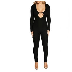The Naked Wardrobe Hole’d Down Jumpsuit 🖤